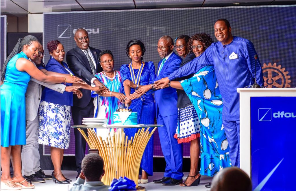 dfcu Bank Launches the first Corporate Rotary Club in Uganda , the Rotary Club of Kampala Blue Hearts