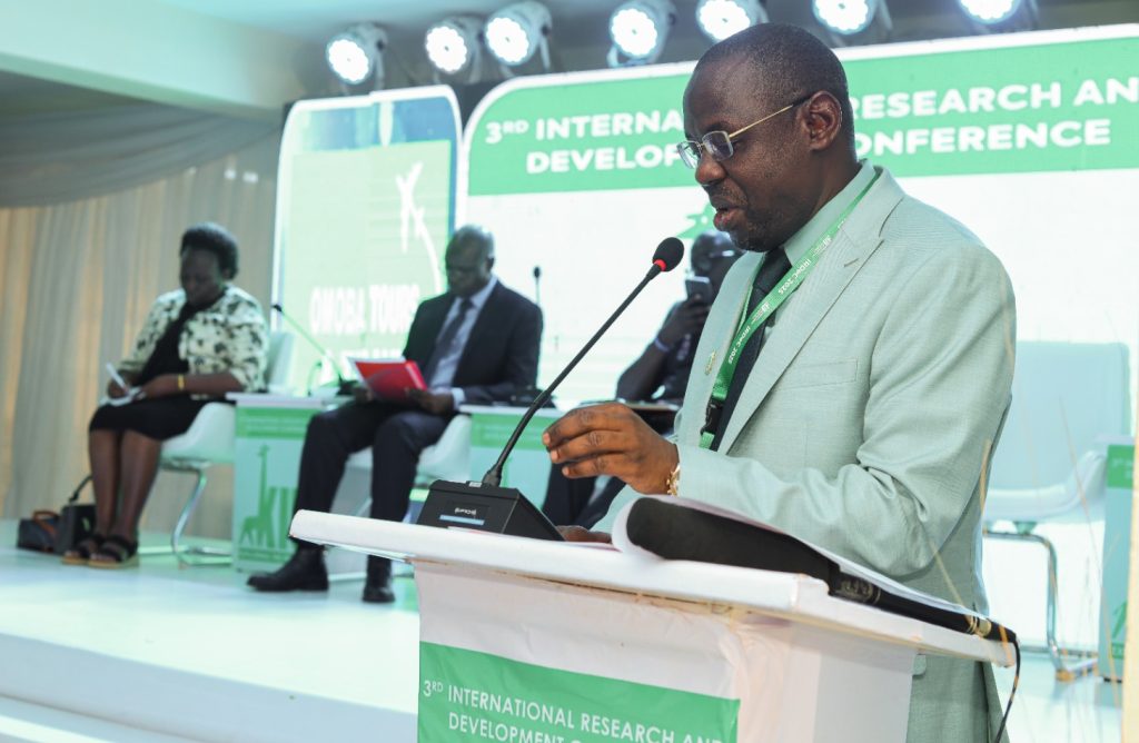 Dr. Basajjabalaba urges the IRDeC 2025 participants to build meaningful ideas that drive sustainable development Dr. Basajjabalaba urges the IRDeC 2025 participants to build meaningful ideas that drive sustainable development