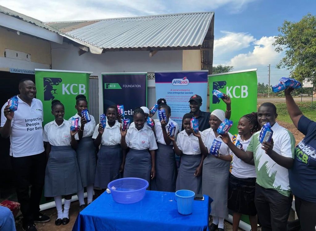 KCB Bank and AFRIpads Uganda Partner to Champion Menstrual Health with Reusable Pad Donation in Jinja