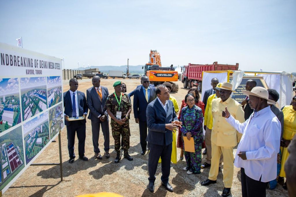 Museveni , Ruto Break Ground for USD 500 Million Devki Mega Steel Plant
